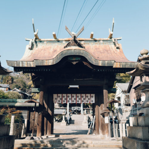 艮神社/Ryokan尾道西山の様子